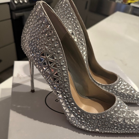 Steve Madden Diamond Rhinestone Heel 9.5 - Picture 2 of 13